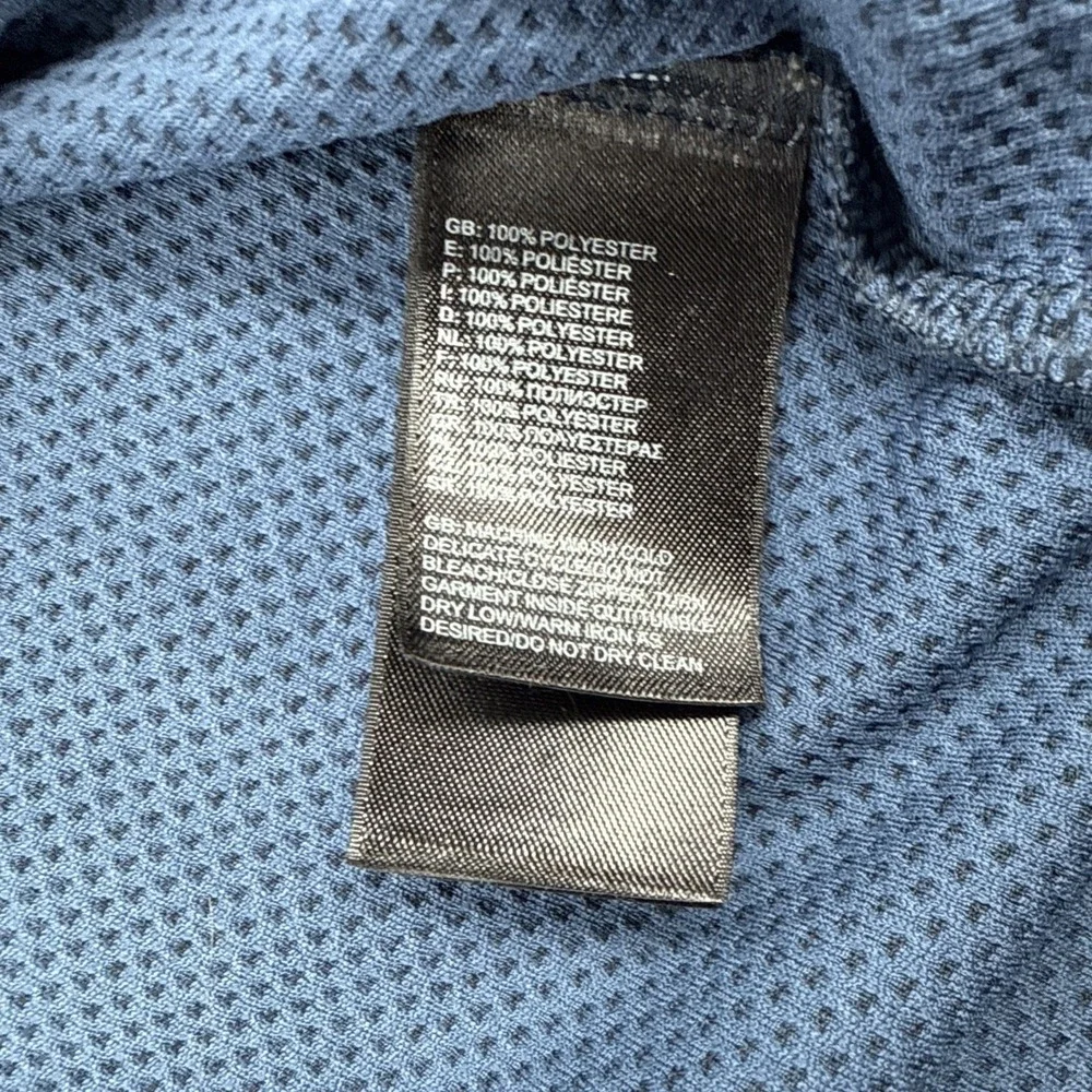 The North‎ Face Polo Shirt Mens Large Blue FlashDry Performance Golf